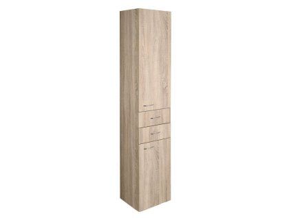 Aqualine ZOJA/KERAMIA FRESH skříňka vysoká 35x184x29cm levá dub platin 51222