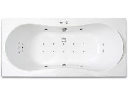 908 1 viriva vana krona flat 170 x 80 cm 4 velke masazni trysky 8 malych masaznich trysek 10 air trysek 1 led osvetleni