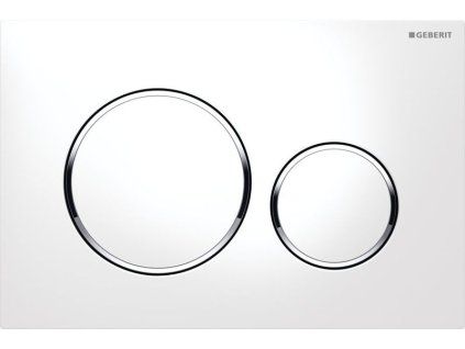 Geberit Sigma 20 115.882.KJ.1 ovládací tlačítko bílá / pochromovaná lesklá / bílá