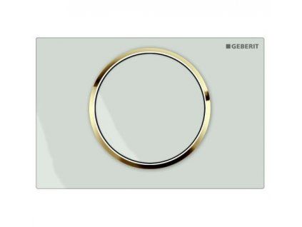Geberit Sigma 10 115.758.KK.5 ovládací tlačítko bílá / pozlacená / bílá