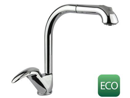 Sapho Axus 1112-72 dřezová baterie s výsuvnou sprškou výška 345 mm chrom