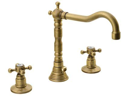 Sapho Antea 3226 umyvadlová baterie stojánková kohoutková tříprvková bronz