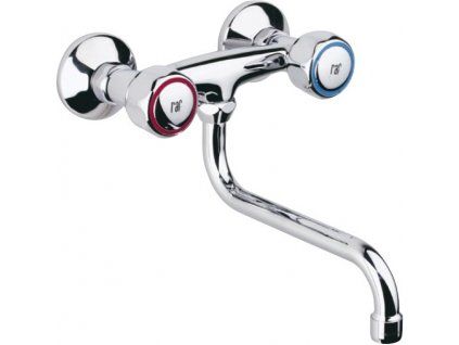 Raf Rio RI1551B dřezová nástěnná baterie kulaté ústí 20 cm,  r. 150 mm