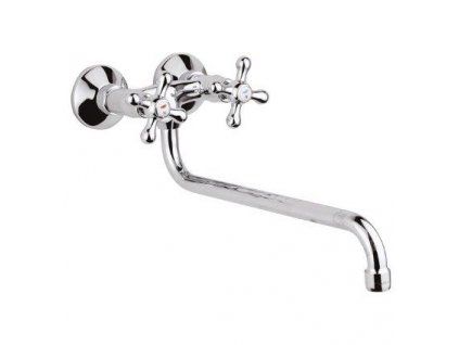 Raf Rio II RK1553A dřezová nástěnná baterie kulaté ústí 30 cm, r. 100 mm