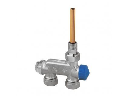 Heimeier ventil E-Z DN 15 (1/2") pro dvoutrubkové otopné soustavy přímé provedení 3878-02.000