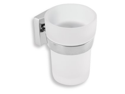 Novaservis Metalia 12 0206.0 držák kartáčků sklo / chrom