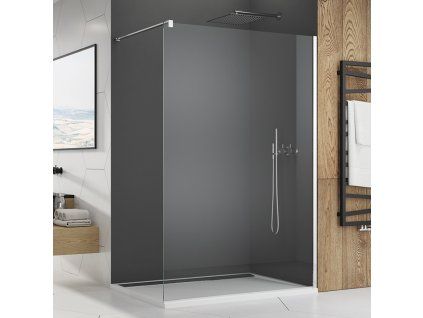SanSwiss Ronal WALK-IN EASY 140 cm sprchová zástěna sklo Transparent STR4P1405007