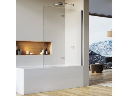 SanSwiss Ronal SOLINO 120 cm pravá vanová zástěna sklo Transparent SOLB2D1205007
