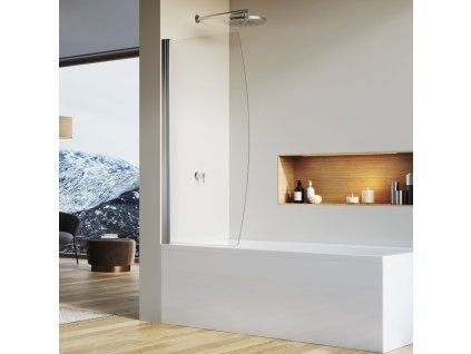 SanSwiss Ronal SOLINO 75 cm vanová zástěna sklo Transparent SOLB107500407