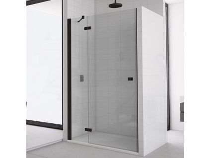 SanSwiss Ronal ANNEA Black 75 cm levé sprchové dveře sklo Transparent AN13G07500607
