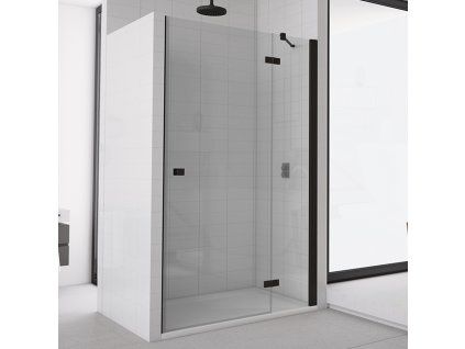 SanSwiss Ronal ANNEA Black 90 cm pravé sprchové dveře sklo Transparent AN13D09000607