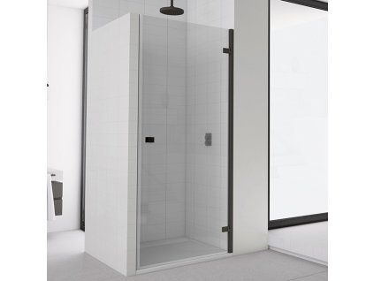 SanSwiss Ronal ANNEA Black 100 cm pravé sprchové dveře sklo Transparent AN1CD10000607