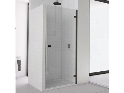 SanSwiss Ronal ANNEA Black 75 cm pravé sprchové dveře sklo Transparent AN1CD07500607