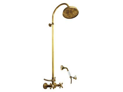 1957 2 morava retro sprchovy system s vodovodni baterii stara mosaz bronz mk381 5 3sm rav slezak barva stara mosaz bronz rozmer 100 mm