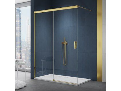 SanSwiss Ronal WALK-IN CADURA 140 cm levá sprchová zástěna sklo Transparent CAW2G1401207