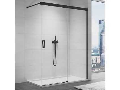 SanSwiss Ronal WALK-IN CADURA 180 cm pravá sprchová zástěna sklo Transparent CAW2D1800607