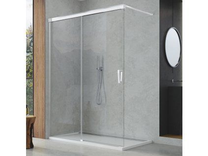 SanSwiss Ronal WALK-IN CADURA 180 cm levá sprchová zástěna sklo Shade CAW2G1805068