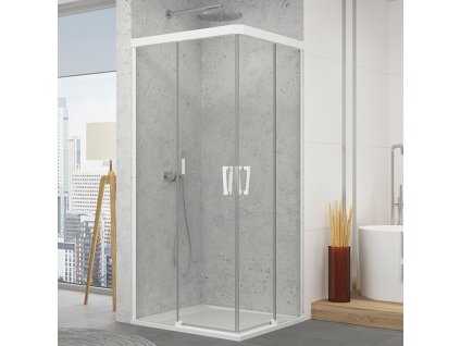 SanSwiss Ronal CADURA 75 cm pravé sprchové dveře sklo Transparent CAE2D0750907