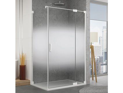SanSwiss Ronal CADURA 90 cm pravé sprchové dveře sklo Shade CA13D0900968