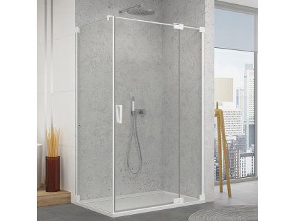 SanSwiss Ronal CADURA 120 cm pravé sprchové dveře sklo Transparent CA13D1200907