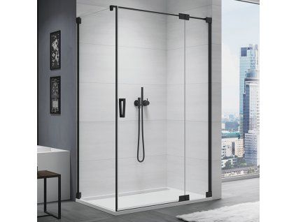 SanSwiss Ronal CADURA 140 cm pravé sprchové dveře sklo Transparent CA13D1400607