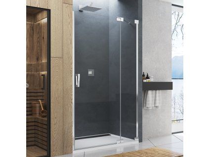 SanSwiss Ronal CADURA 90 cm pravé sprchové dveře sklo Shade CA13D0905068