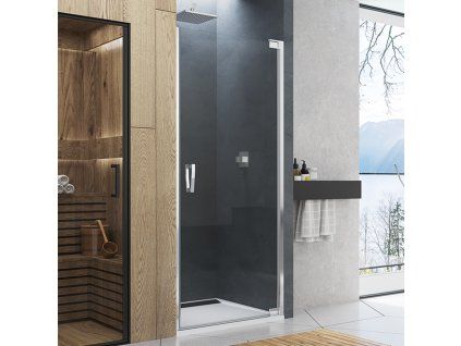 SanSwiss Ronal CADURA 80 cm pravé sprchové dveře sklo Shade CA1CD0805068