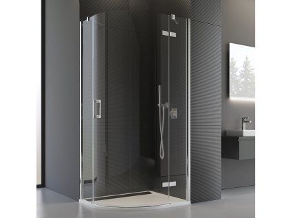 SanSwiss Ronal PUR 90 x 90 cm pravý sprchový kout sklo Transparent P3PD550901007