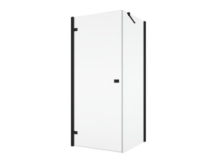 SanSwiss Ronal ANNEA Black 90 cm boční stěna sklo Transparent ANT09000607