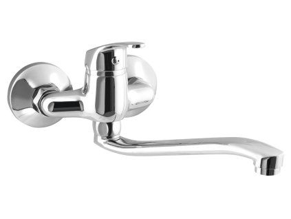 Aqualine 35 nástěnná baterie rozteč 100 mm, ramínko ploché zvýšené, 220 mm, chrom 52032