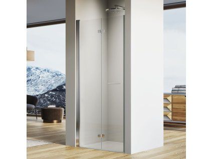 SanSwiss SOLINO 70 cm dvoudílné skládací dveře levé - aluchrom/sklo bílé linky SOLF1G0705088