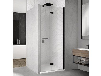 SanSwiss SOLINO Black 100 cm dveře pravé - černý/sklo Screen SOLF1D1000687
