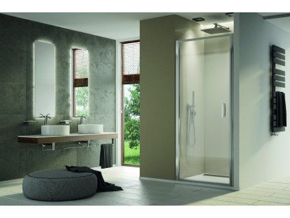 SanSwiss TOP-LINE S 130 cm dveře pravé - aluchrom/sklo Transparent TLS2D1305007