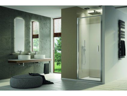 SanSwiss TOP-LINE S 130 cm dveře pravé - bílý/sklo linie TLS2D1300451