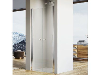 SanSwiss SOLINO 70 cm dvoukřídlé dveře aluchrom/sklo Screen SOL207005087