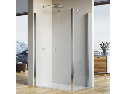SanSwiss SOLINO 120 cm boční stěna - aluchrom/sklo Screen v 90° SOLT312005087