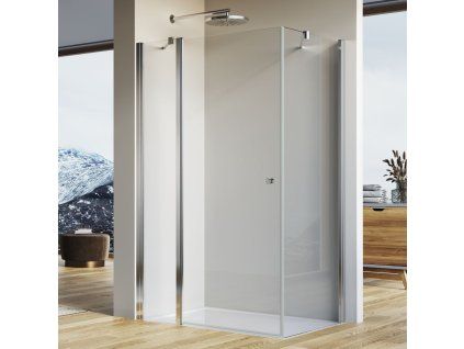 SanSwiss SOLINO 90 cm boční stěna - aluchrom/sklo Screen SOLT109005087