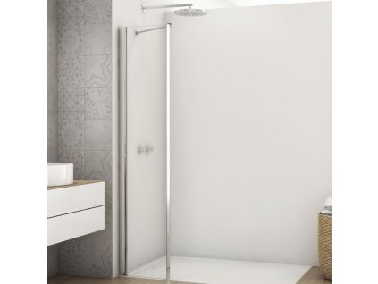 SanSwiss DIVERA 30 cm pevná stěna v rovině - aluchrom/sklo Screen D22FF0305087
