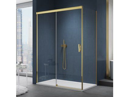 SanSwiss Cadura 170 cm jednodílné posuvné dveře - zlatý/sklo Screen CAS2G11601287