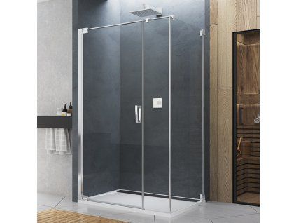 SanSwiss Cadura 100 cm jednokřídlé dveře - aluchrom/sklo Screen CA31CG1005087