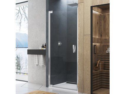 SanSwiss Cadura 100 cm jednokřídlé dveře - aluchrom/sklo Screen CA1CG1005087