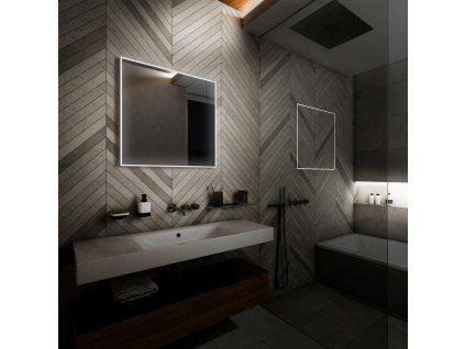 Nimco 13000 LED zrcadlo podsvícené 70 x 70 cm bez senzoru ZP 13077