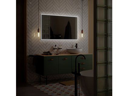 Nimco 13000 LED zrcadlo podsvícené 80 x 70 cm se 2 dotykovými senzory černá ZPC 13003VX-90