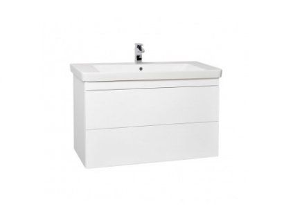 Krajcar PLX-PUSH koupelnová skříňka s umyvadlem 105 x 65 x 46 cm bílá PLX105.1.1