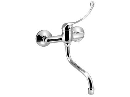Aqualine 35 nástěnná dřezová baterie rozteč 150 mm lékařská páka ramínko S 177mm chrom 52147
