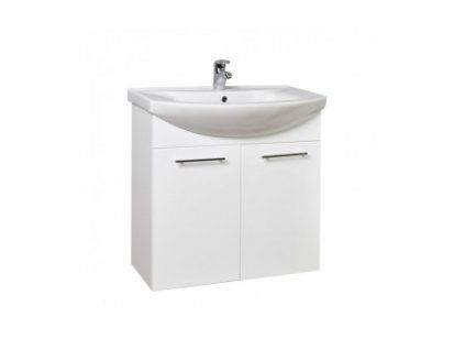 Krajcar KZ Zenon koupelnová skříňka s umyvadlem 75 x 75 x 48,5 cm bílá KZ75