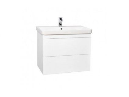 Krajcar PLX Push koupelnová skříňka s umyvadlem 80 x 65 x 46 cm bílá PLX80