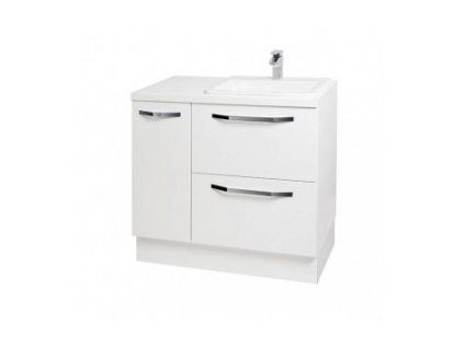 Krajcar PM pračkový modul s umyvadlem 94 x 91 x 51 cm umyvadlo vpravo bílá PMCV94
