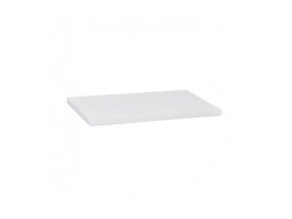Krajcar KQ Quatro deska pod umyvadlo 80 x 5,8 x 50 cm bez výřezu bílá KQB80