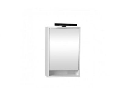 Krajcar KZ Zenon zrcadlová skříňka s osvětlením 55 x 65 x 17 cm otevírání levé bílá Z4.55